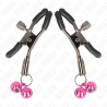 KINK - DOUBLE BELL NIPPLE CLAMP PINK 6 CM