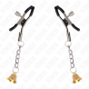 KINK - GOLD BELL PENDANT NIPPLE CLAMPS 6 CM