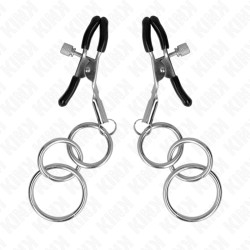 KINK - PINZAS PARA PEZONES CON 3 AROS 6 CM