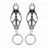 KINK - O-RING JAPANESE CLOVER NIPPLE CLAMPS SILVER
