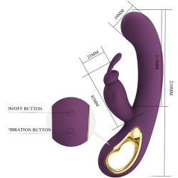 PRETTY LOVE - LIAM RABBIT VIBRATOR  G SPOT STIMULATOR PURPLE