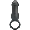 PRETTY LOVE - TRAE VIBRATING BLACK RING WITH STIMULATOR