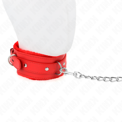 KINK - COLLAR CON CORREA 65 CM CON RESTRICCIONES ROJO AJUSTABLE 36-42 CM X 5.5 CM