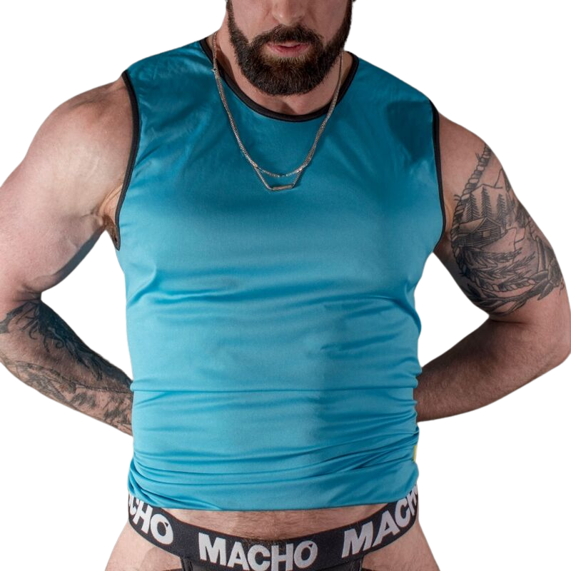 MACHO - CAMISETA AZUL L/XL