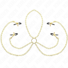 KINK - 4 NIPPLE AND CLIT CLAMPS ADJUSTABLE GOLD