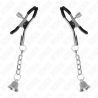 KINK - SILVER BELL PENDANT NIPPLE CLAMPS 6 CM