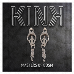 KINK - PINZAS PARA PEZONES ESTILO JAPONÉS CON CADENAS PLATEADO