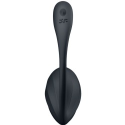 SATISFYER - RIBBED PETAL ESTIMULADOR PUNTO G CONTROL REMOTO NEGRO APP GRATUITA