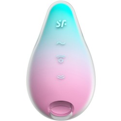 SATISFYER - MERMAID VIBES ESTIMULADOR  VIBRADOR MENTA Y ROSA