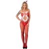 LIVCO CORSETTI FASHION - MAGALI LC 17178 BODYSTOCKING CROTCHLESS NAVIDEÑO TALLA ÚNICA