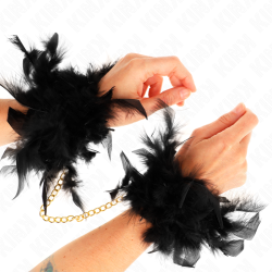KINK - FEATHER HAND CUFFS...