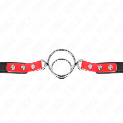 KINK - GAG WITH MULTIPLE O-RINGS 4 / 4.8 CM RED 38 X 56 CM