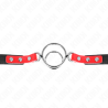 KINK - GAG WITH MULTIPLE O-RINGS 4 / 4.8 CM RED 38 X 56 CM