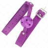 KINK - MORDAZA DE BOLA 4.5 CM TRANSPIRABLE MORADO 65 x 2.5 CM