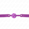 KINK - MORDAZA DE BOLA 4.5 CM TRANSPIRABLE MORADO 65 x 2.5 CM