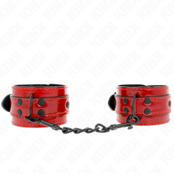 KINK - DARK RED WRIST CUFFS...