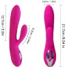 ARMONY - VIBRADOR  ESTIMULADOR FLEXIBLE EFECTO CALOR FUCSIA