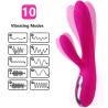 ARMONY - VIBRADOR  ESTIMULADOR FLEXIBLE EFECTO CALOR FUCSIA