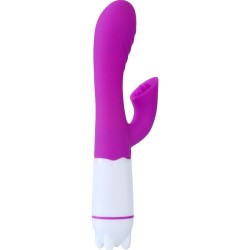 ARMONY - HAPPY VIBRADOR  ESTIMULADOR CON LENGUA RECARGABLE VIOLETA