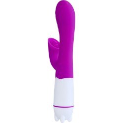 ARMONY - HAPPY VIBRADOR  ESTIMULADOR CON LENGUA RECARGABLE VIOLETA