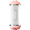 ARMONY - MASTURBADOR VIBRADOR DOBLE VAGINA  BOCA BLANCO