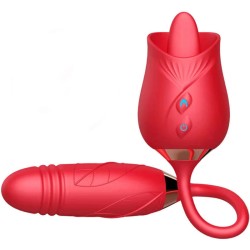 ARMONY - DELIGHT FLOWER VIBRADOR  THRUSTING CON LENGUA ROJO