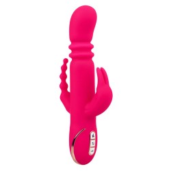 CALEXOTICS - JACK FANTASY TRIPLE VIBRADOR CALENTABLE RABBIT ROSA