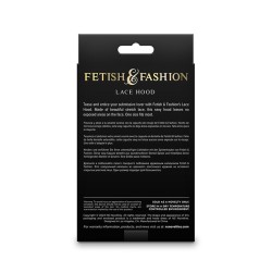 NS NOVELTIES - FETISH  FASHION LACE HOOD BLACK