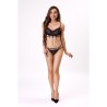 LIVCO CORSETTI FASHION - NERINA 20240 SUJETADOR + TANGA NEGRO S/M