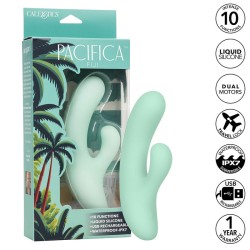 CALEXOTICS - PACIFICA FIJI VIBRATOR  ESTIMULATOR G SPOT 10 VIBRATIONS AQUA