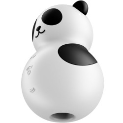 SATISFYER - POCKET PANDA ESTIMULADOR  VIBRADOR BLANCO Y NEGRO