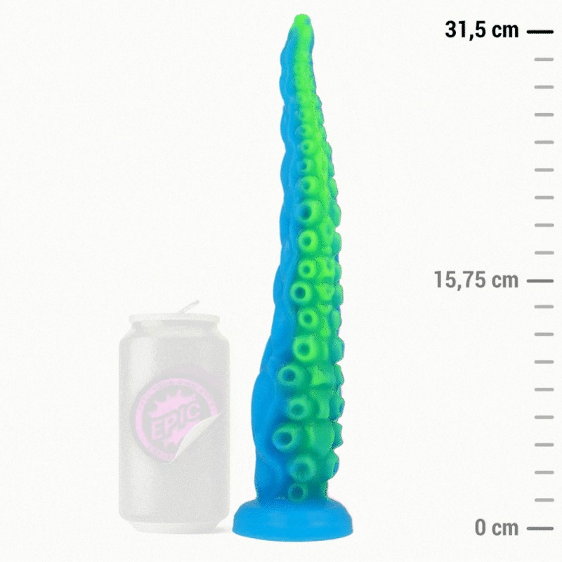 EPIC - SCYLLA DILDO TENTÁCULO FINO FLUORESCENTE TAMAÑO GRANDE