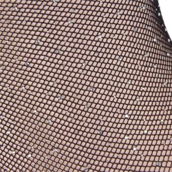 SUBBLIME - 952297 BODYSTOCKING DE REJILLA BRILLANTE CON HOMBROS DESCUBIERTOS MANGA LARGA NEGRO TALLA ÚNICA