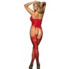 SUBBLIME - 951764 RED FISHNET BODYSTOCKING ONE SIZE