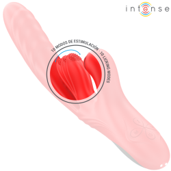 INTENSE - KAROL VIBRADOR MULTIFUNCIÓN EMPUJE  ESTIMULACIÓN  SUCCIÓN ROJO