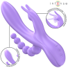 INTENSE - MIKO TRIPLE VIBRADOR RABBIT  ESTIMULADOR  ANAL 7 VIBRACIONES MORADO