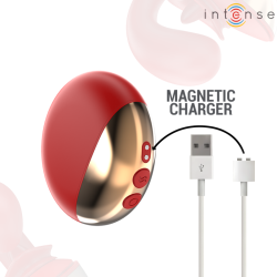 INTENSE - MARIAH VIBRADOR  ESTIMULADOR EN FORMA DE U 10 VIBRACIONES ROJO