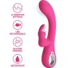 PRETTY LOVE - NOVAK RABBIT VIBRATOR 12 VIBRATIONS PINK