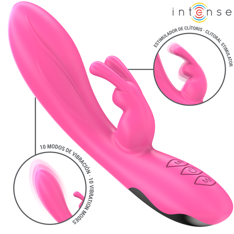 INTENSE - RANDALL VIBRADOR RABBIT 10 VIBRACIONES ROSA