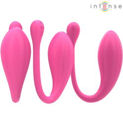 INTENSE - JANICE VIBRADOR U DOBLE ESTIMULACIÓN 10 VIBRACIONES ROSA CONTROL REMOTO