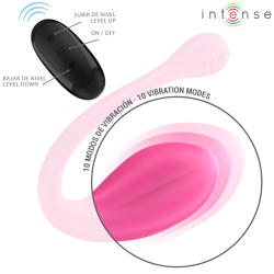 INTENSE - JANICE VIBRADOR U DOBLE ESTIMULACIÓN 10 VIBRACIONES ROSA CONTROL REMOTO