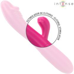 INTENSE - IVY VIBRADOR FLEXIBLE 10 VIBRACIONES CON LENGUA ESTIMULADORA ROSA