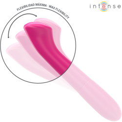 INTENSE - PATY VIBRADOR 19 CM FLEXIBLE 10 VIBRACIONES MODELO 2 ROSA