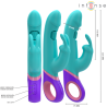 INTENSE - MÓNICA VIBRADOR RABBIT CON ESTIMULADOR ROTATORIO DEL PUNTO G AZUL