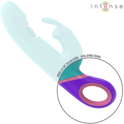 INTENSE - MÓNICA VIBRADOR RABBIT CON ESTIMULADOR ROTATORIO DEL PUNTO G AZUL