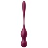 SATISFYER - LOVE BIRDS VARY VIBRATING BALLS FREE APP WINE RED