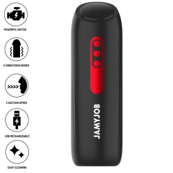 JAMYJOB - PHANTOM MASTURBADOR VAGINA AUTOMÁTICO 5 MODOS SUCCIONADOR Y EMPUJE
