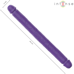 INTENSE - GUNTER DILDO DOBLE VIBRADOR 40 CM MORADO CONTROL REMOTO