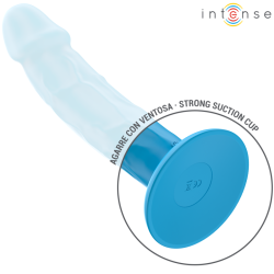 INTENSE - PHOEBE VIBRADOR REALÍSTICO 10 VIBRACIONES AZUL CONTROL REMOTO