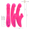 INTENSE - EMI VIBRADOR 13,5 CM MULTIFUNCIÓN 3 EN 1 10 VIBRACIONES ROSA